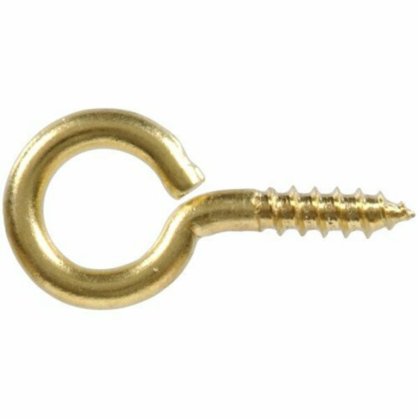 Hillman .106 X 15/16 In.  SOLID BRASS SCREW EYE 852419